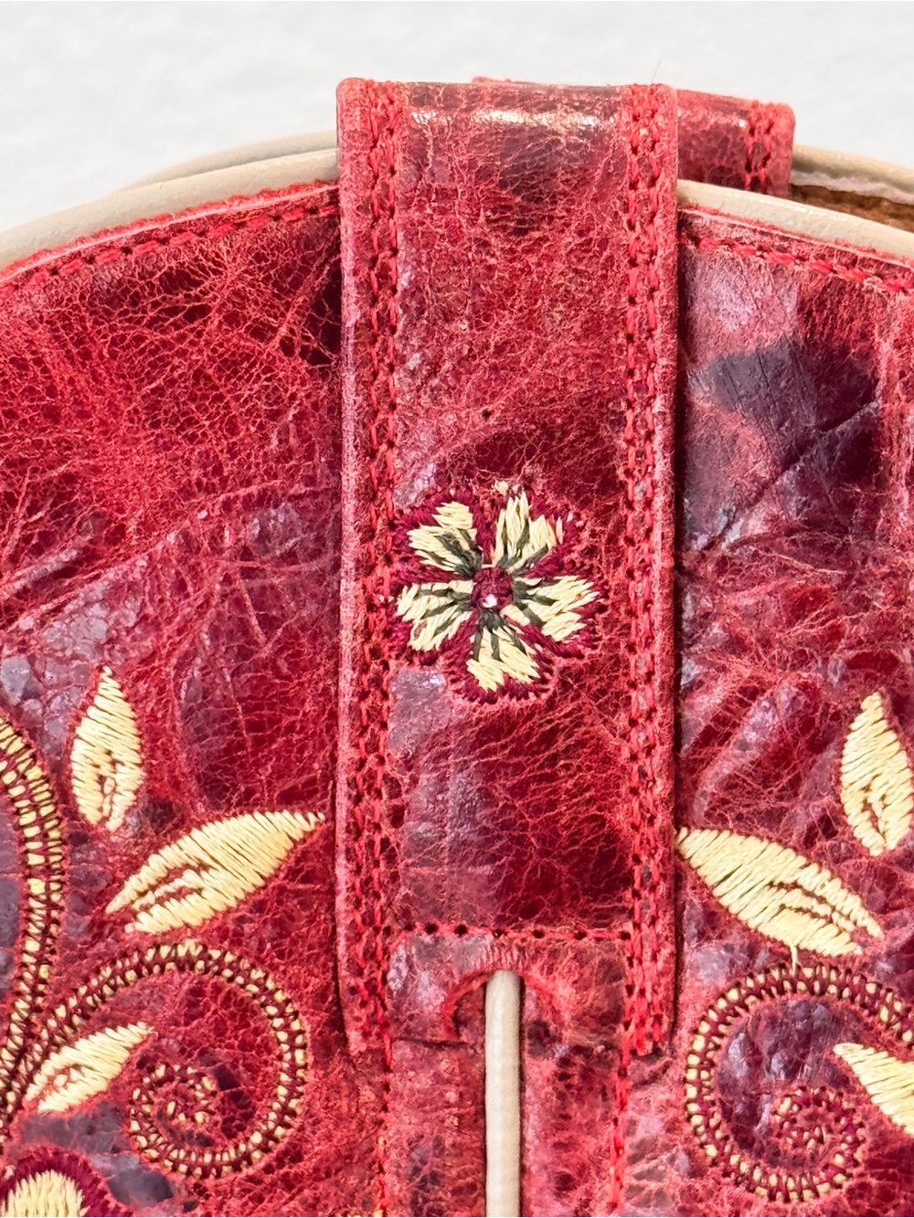 Shyanne Floral Embroidered Red Women's Western Boots - Picture 6 of 10